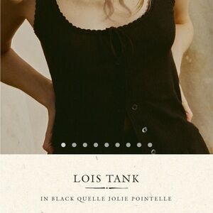 Doen LOIS TANK
IN BLACK QUELLE JOLIE POINTELLE